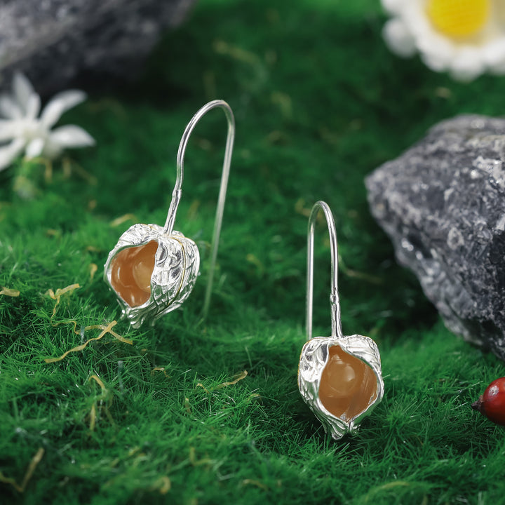 Physalis Hook Fruit Earrings