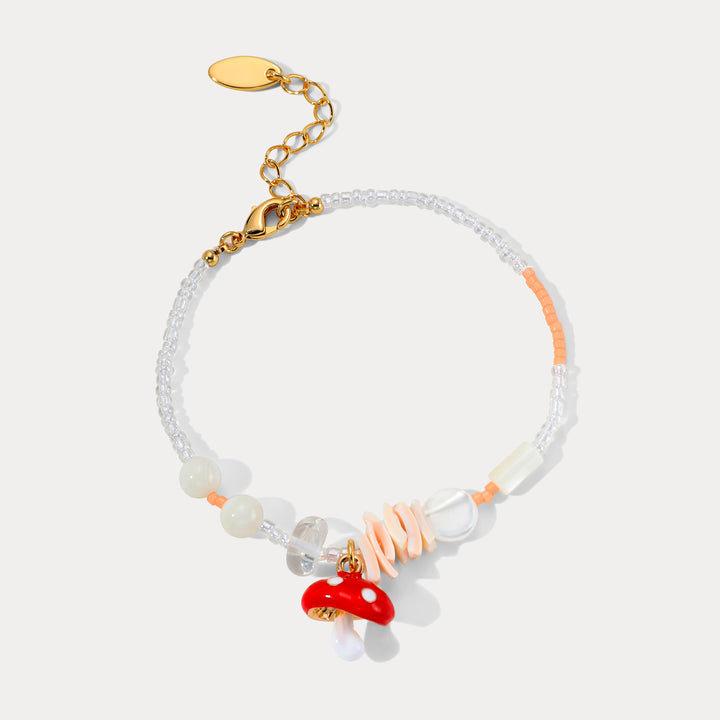 Selenichast Mushroom Bead Bracelet