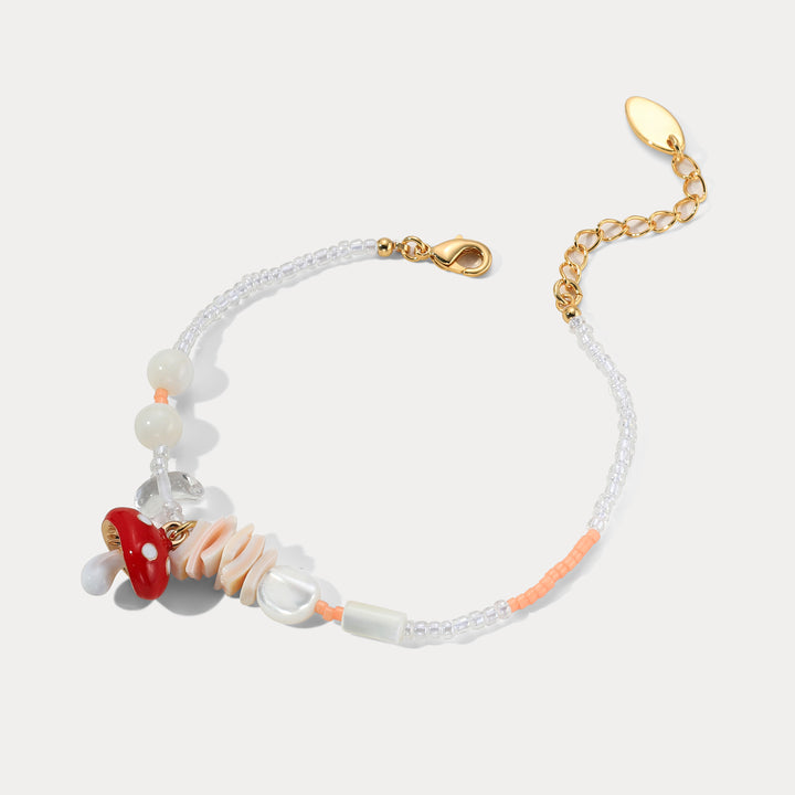 Mushroom Bead Bracelet