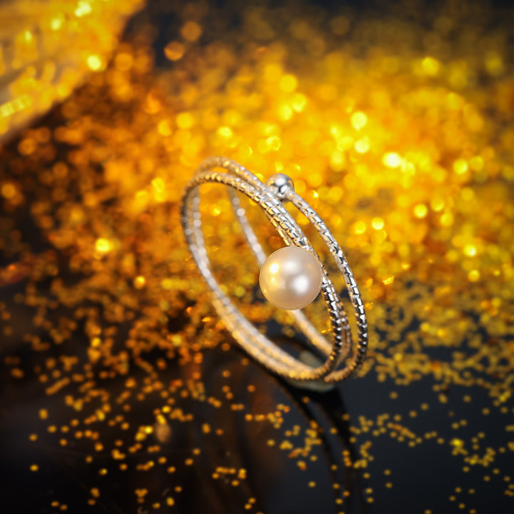 Freshwater Pearl Adjustable Ring For Women