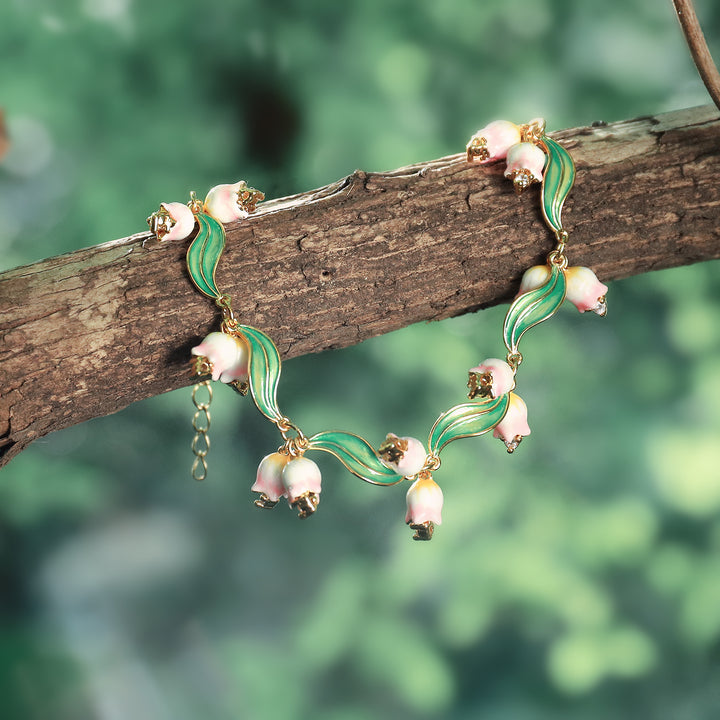 Lily Of The Valley Pearl Bracelet Gift Set with Gift Wrapping