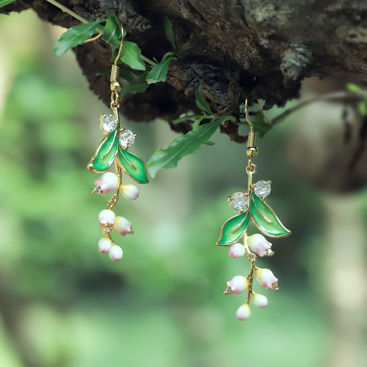 Lily Of The Valley Pearl Earrings Gift Set with Gift Wrapping