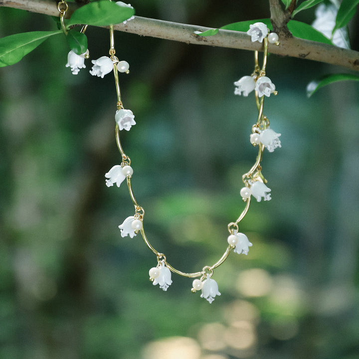Lily Of The Valley 18k Gold Bracelet Necklace