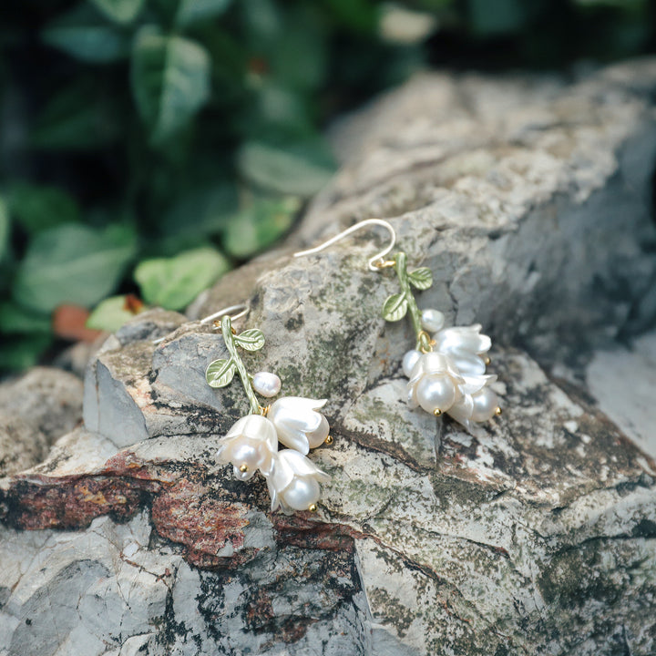 Lily Of The Valley Tassel Earrings