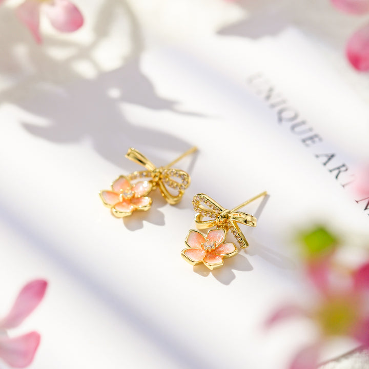 Sakura Golden Earrings
