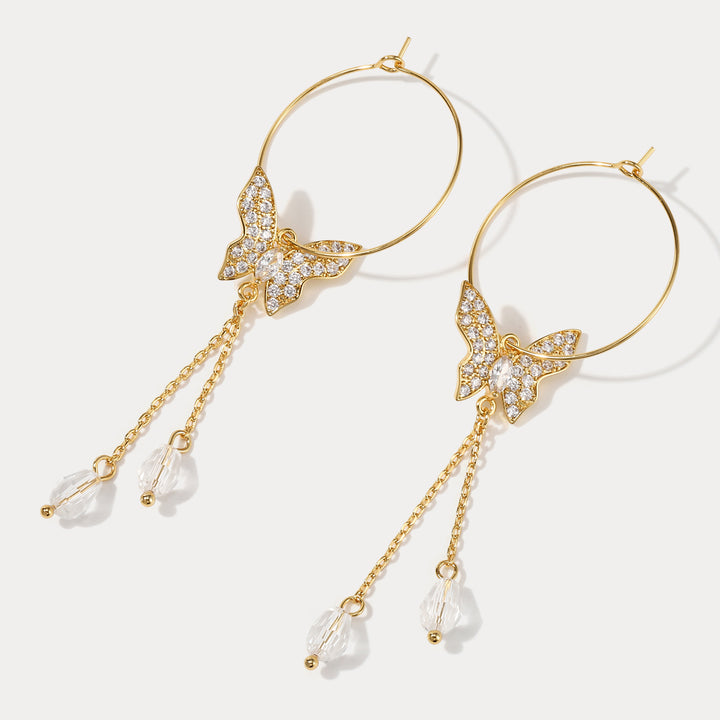 Butterfly Diamond Earrings