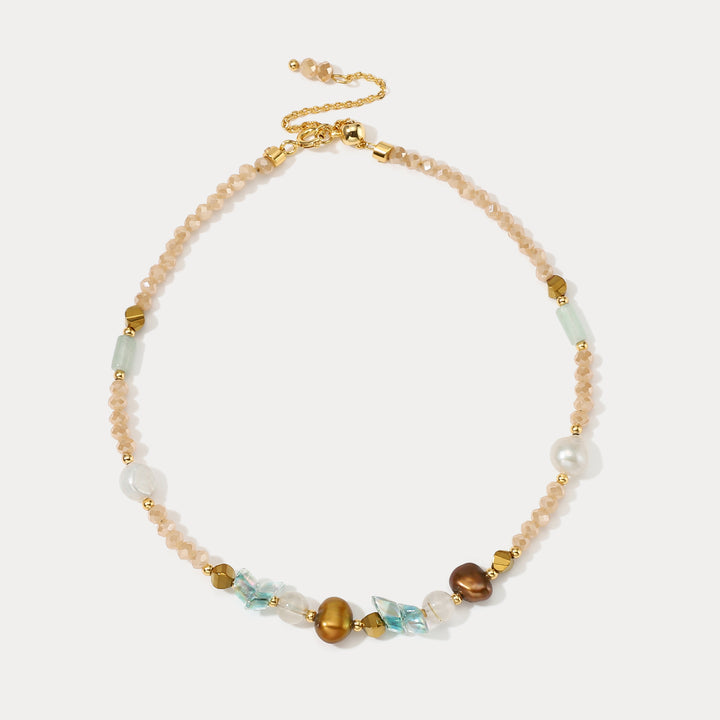 Selenichast Dainty Stone Beaded Anklet