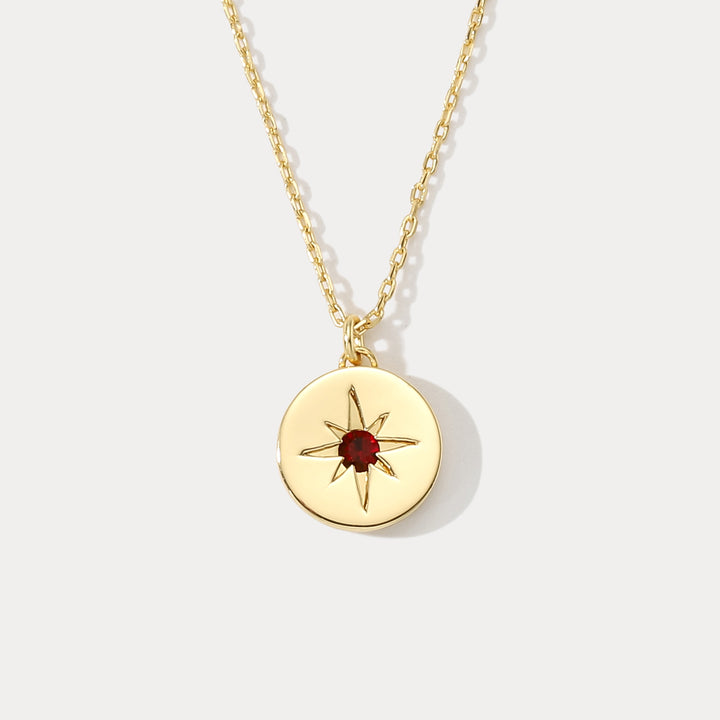 Selenichast Burgundy Aurora Polaris Necklace