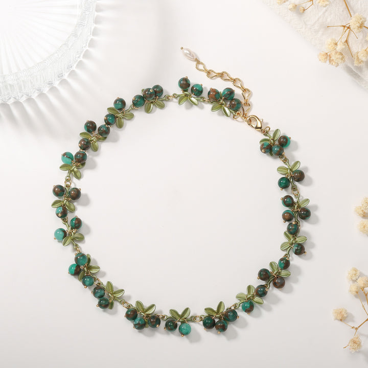 Chokeberry Fruit Necklace