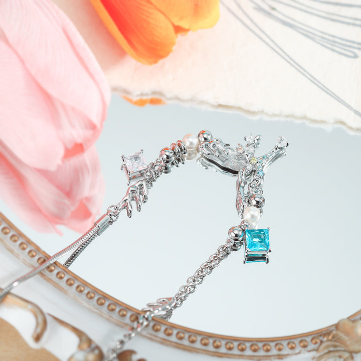 Melting Aurora Butterfly Baby Blue Jewelry