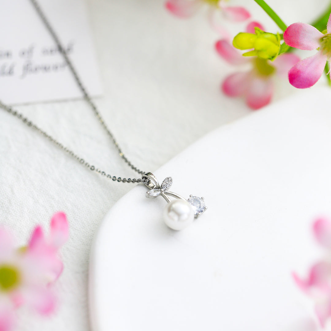 Cherry Pearl Necklace