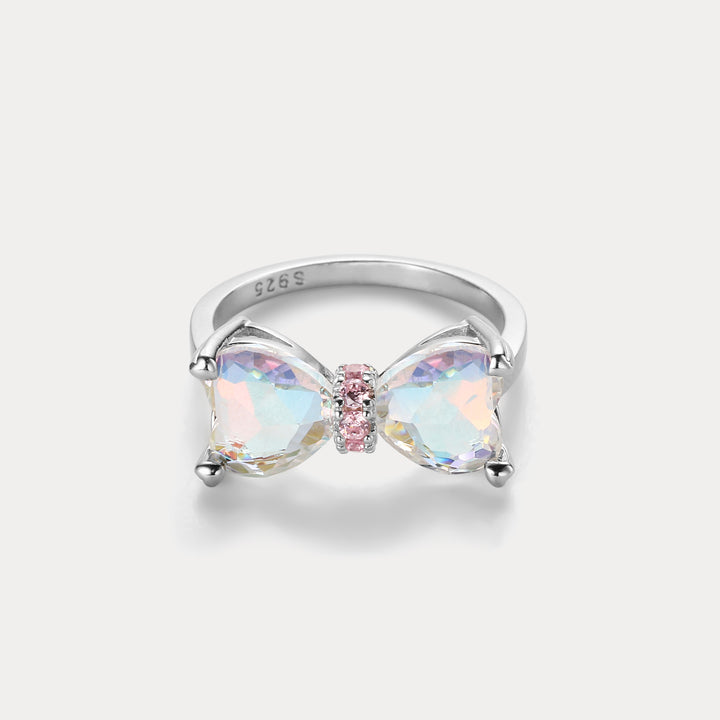 925 Sterling Silver Bow Ring For Women