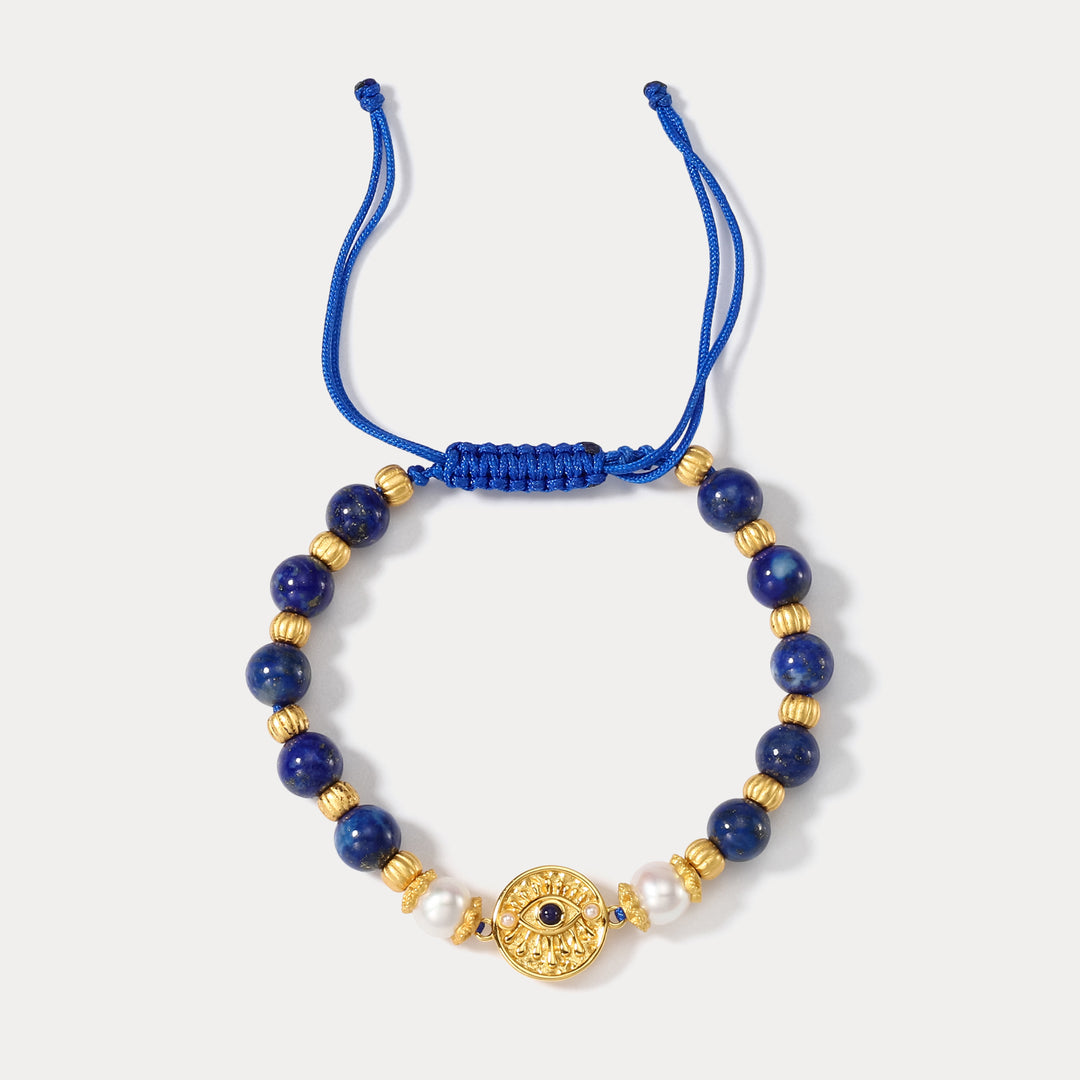 Selenichast Evil Eye Seed Beads Bracelet