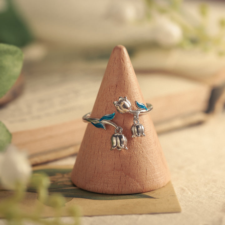 Lily Of The Valley Silver Dripping Oil Ring