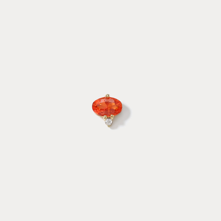 Orange Summer Fruit Stud Earrings