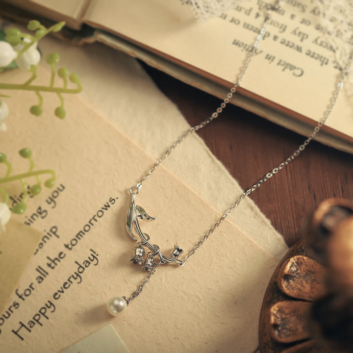 Lily Of The Valley Silver Pendant Necklace