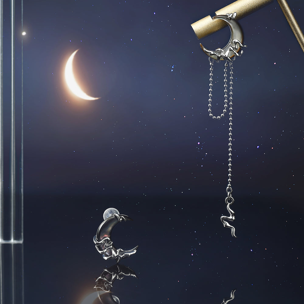 Lunar Tide Mother of Pearl Earrings