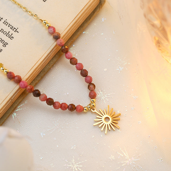 Collana con perline da sole
