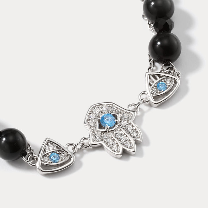Hamsa Hand Braided Good Luck Bracelet