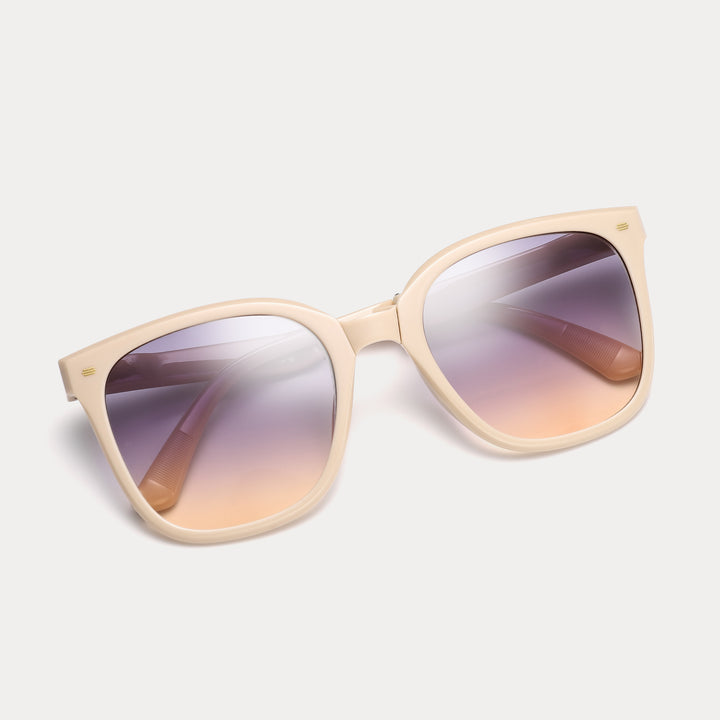 White Fashion Folding Sunglasses