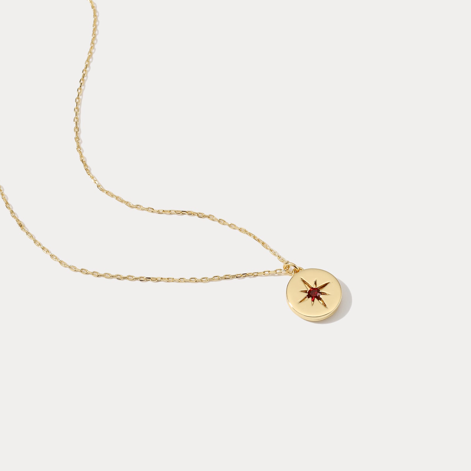 Burgundy Aurora Polaris Gold Necklace