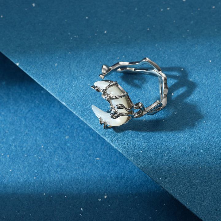 Frost Moon Mother of Pearl Ring