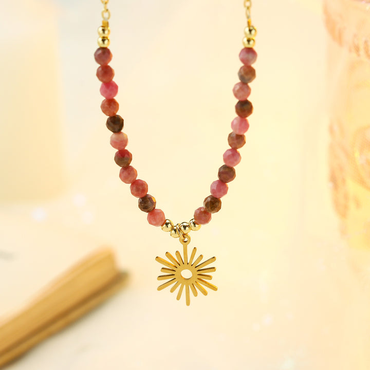 Collana con perline da sole