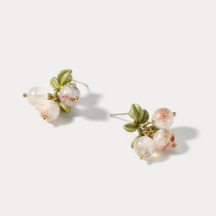 Gooseberry Stud Silver Earrings