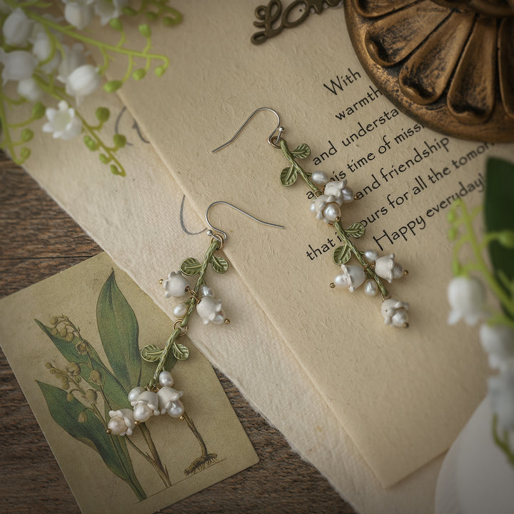 Lily Of The Valley Nature Earrings