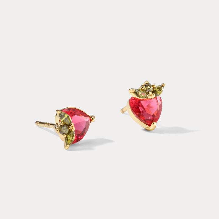 Strawberry Stud Funky Earrings
