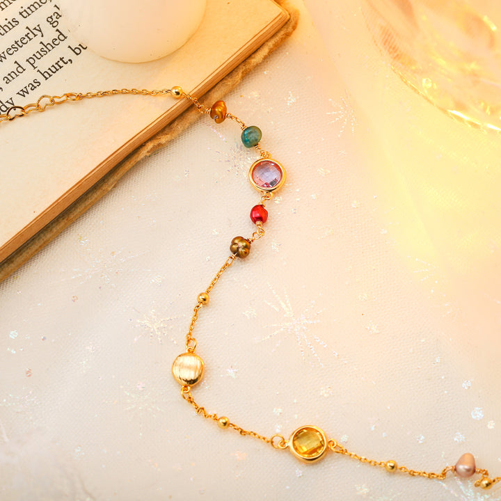 Rainbow Station Beaded Bracelet