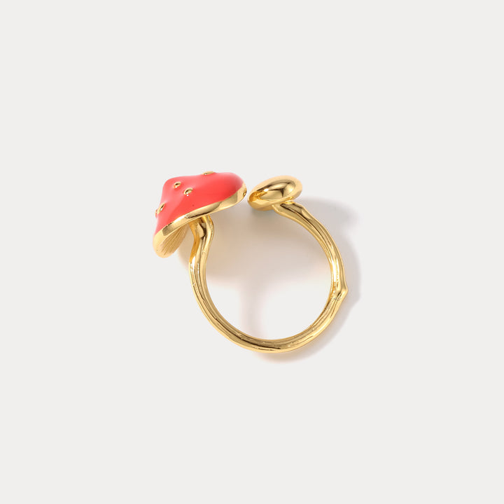 Gold Mushroom Ring