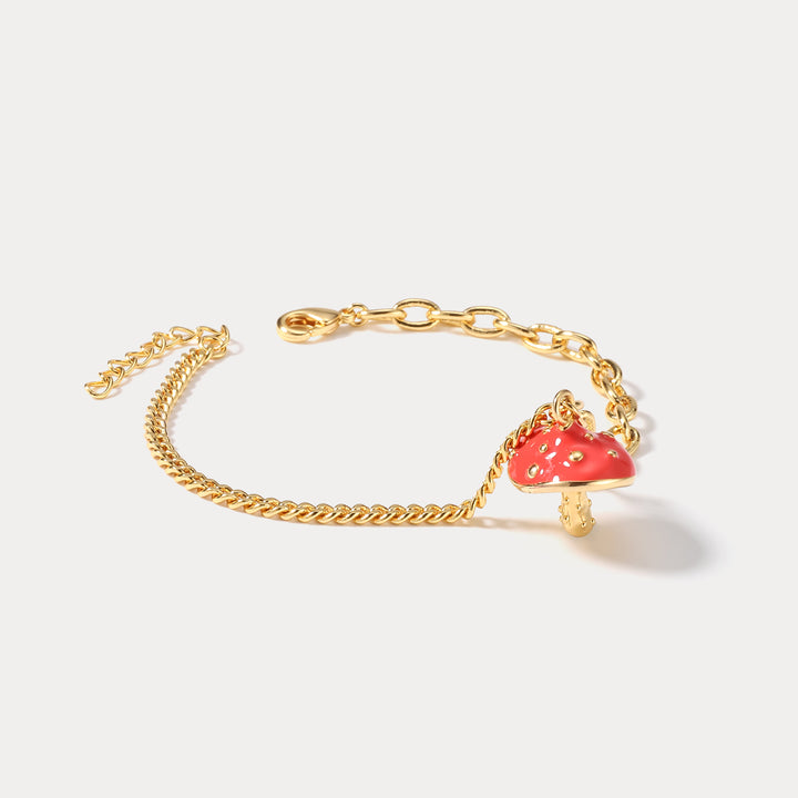 Gold Mushroom Bracelet