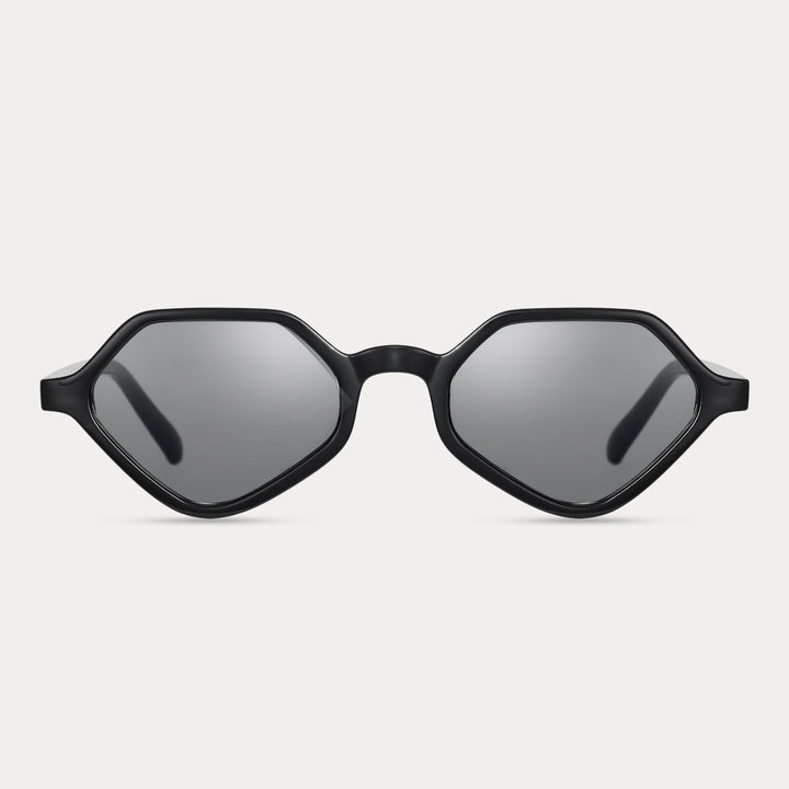 Black UV Protection Polygonal Sunglasses