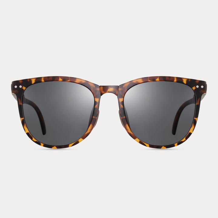 Tortoiseshell Folding Women's Sunglasses