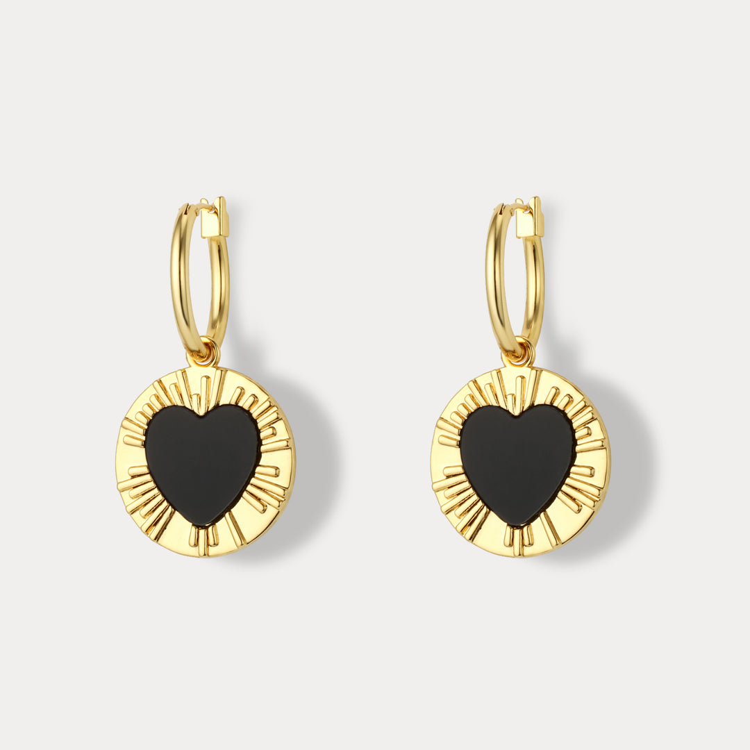 Selenichast Heart Drop Earrings