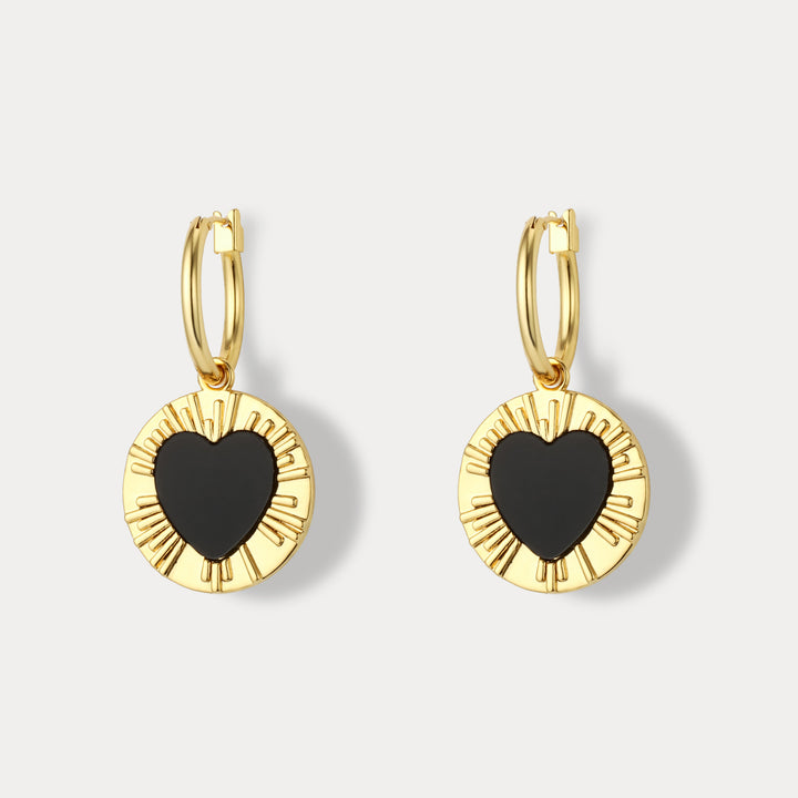 Selenichast Heart Drop Earrings
