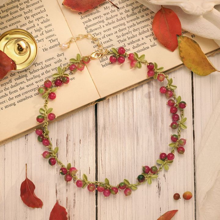 Cranberry 18k Gold Choker