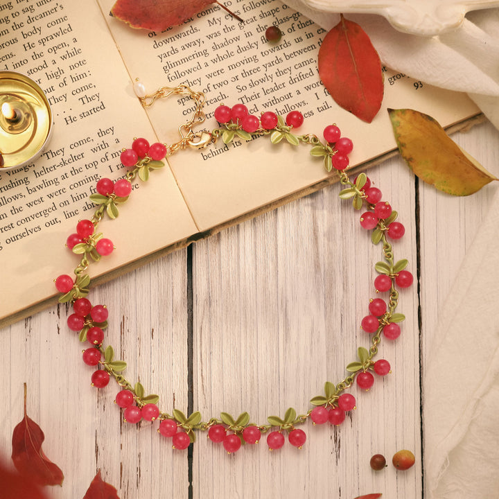 Pink Berry Nature Necklace
