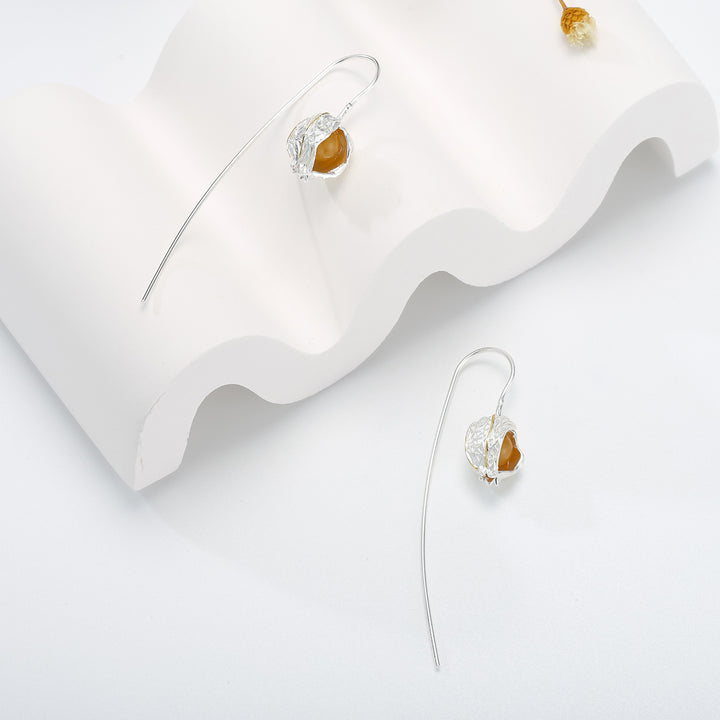 Physalis Hook Chic Earrings