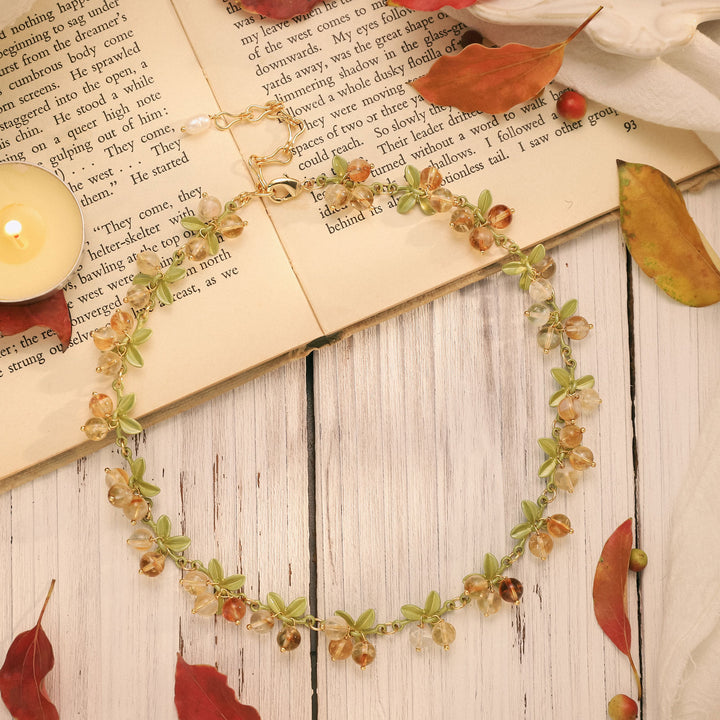 Gooseberry Brass Necklace