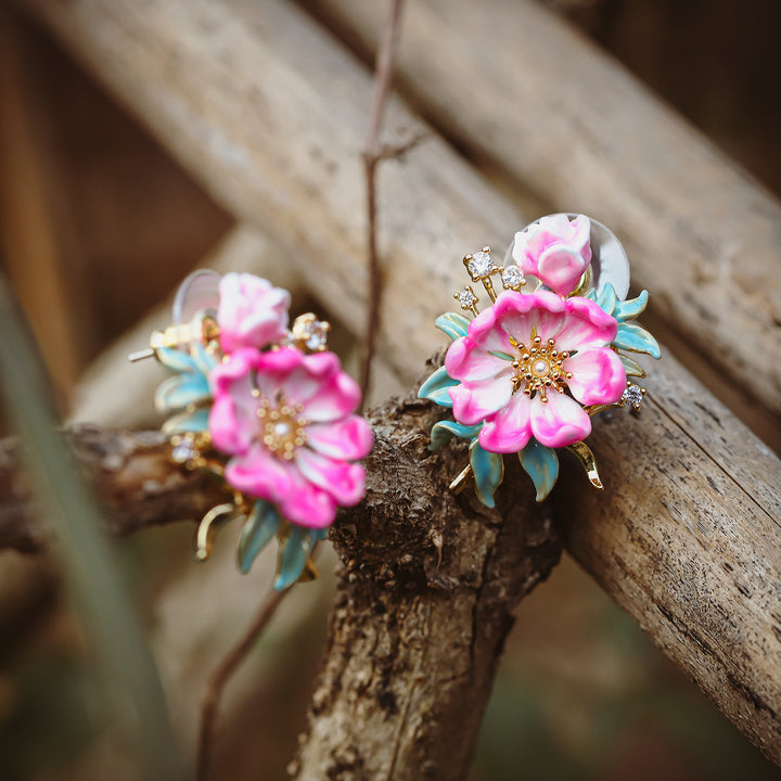 Peony Dainty Earrings