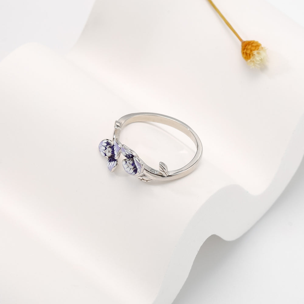 Purple Pansy Ring