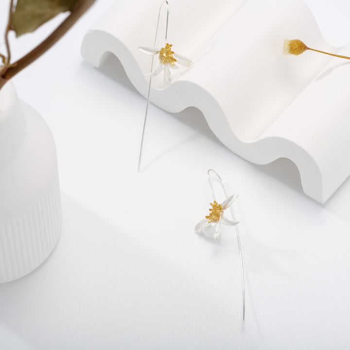 Osmanthus Fragrans Hook Elegance Earrings