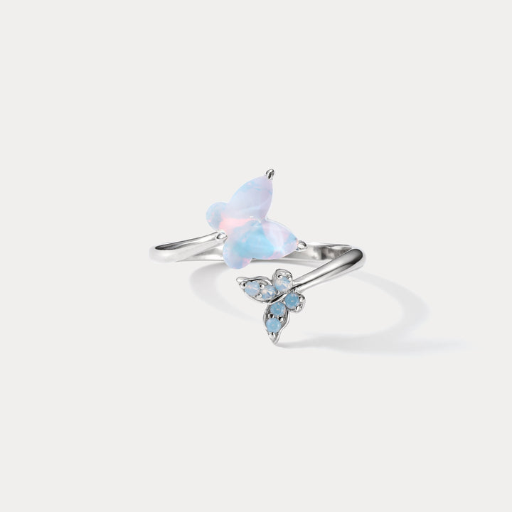 Selenichast Winter Butterfly Ring