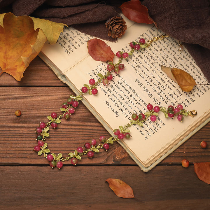 Cranberry Autumn Necklace
