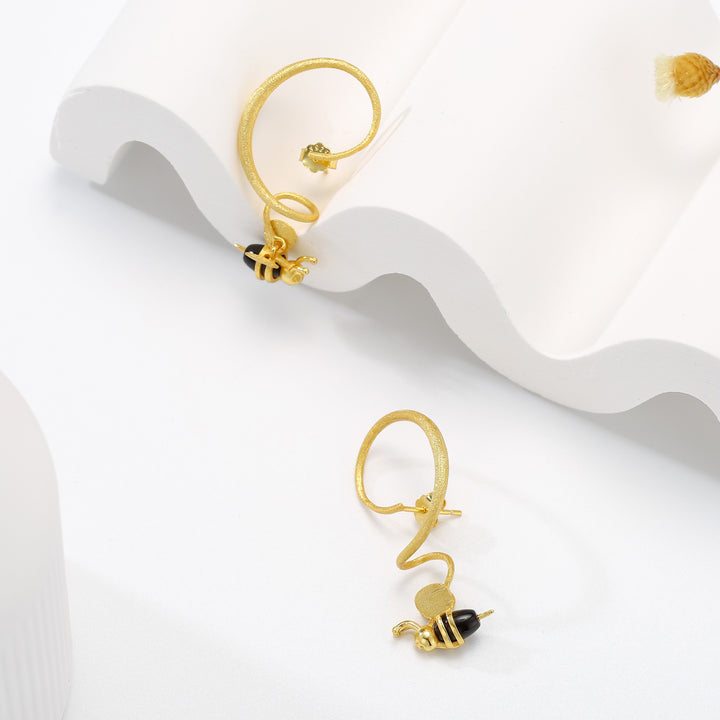 Bee Dangling Earrings