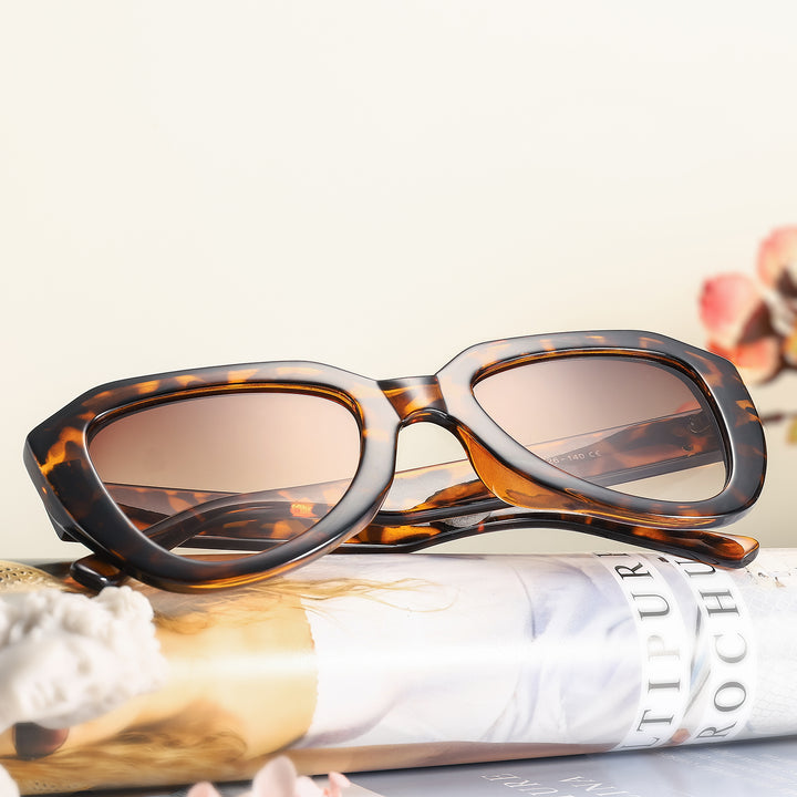 Tortoiseshell Irregular Classy Sunglasses