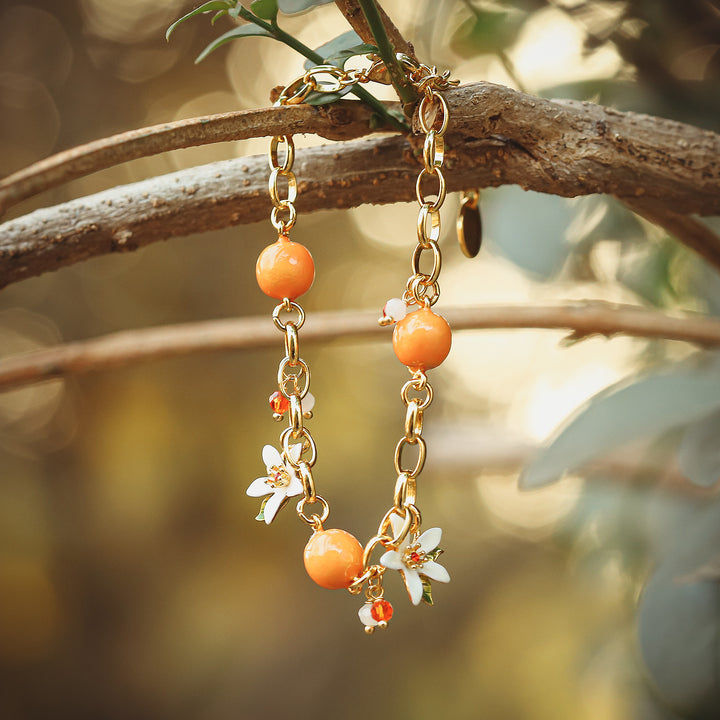 Orange 18k Gold Bracelet