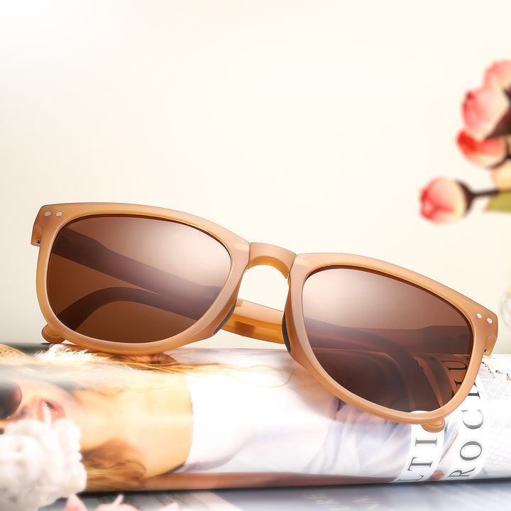 Brown Folding Affordable Sunglasses